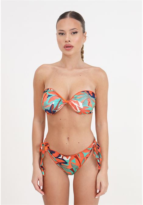 Women's frou frou bandeau bikini and adjustable seashell knot briefs ME FUI | MF24-1507X1.